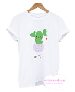 Cute Happy Cactus T Shirt