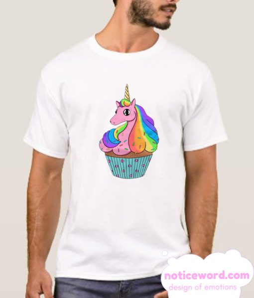 Rainbow Cupcake Unicorn smooth T Shirt