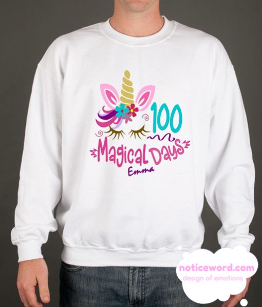 100 Day Of School Shirt Ideas smooth Sweatshirt