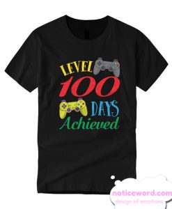 100 Days Of School Level Achieved Video Gaming Smarter smooth T Shirt