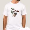 Funny Possum Hanging from Tree Cartoon T Shirt