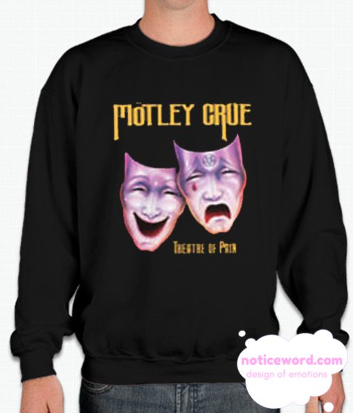 Motley Crue Theatre of Pain Band Logo smooth Sweatshirt