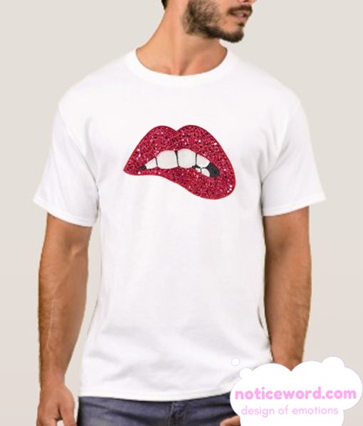 Sequin Lips smooth T-Shirt