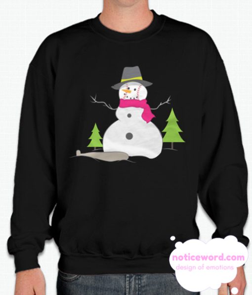 Baseball Snowman smooth Sweatshirt