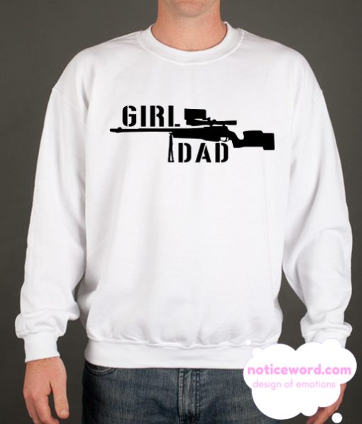 Girl Dad White Sweatshirt