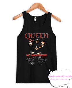 Queen 50th anniversary 1970 2020 signature smooth Tank Top