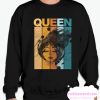 Queen Women Black Queen Vintage Retro smooth Sweatshirt