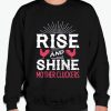 Rise and Shine Mother Cluckers Funny Chicken Sweatshirt