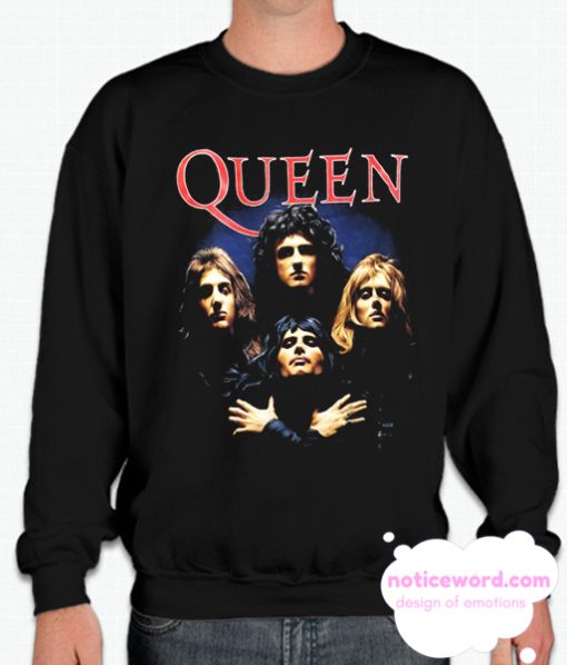 Rock Band Queen Black smooth Sweatshirt