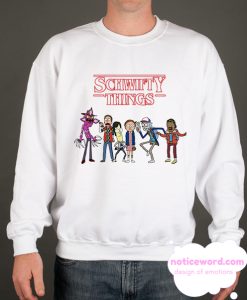 Stranger Things and Rick and Morty Sweatshirt