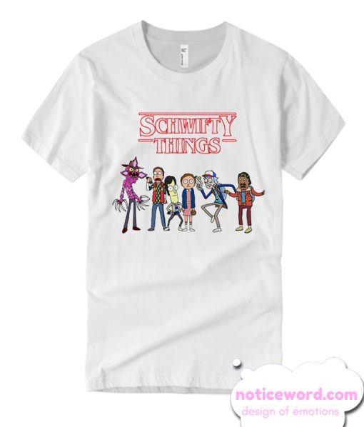 Stranger Things and Rick and Morty T-shirt