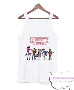 Stranger Things and Rick and Morty Tank Top