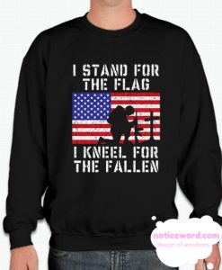 Veteran Gift USA American Flag - Stand For The Flag smooth Sweatshirt