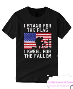 Veteran Gift USA American Flag - Stand For The Flag smooth Tshirt