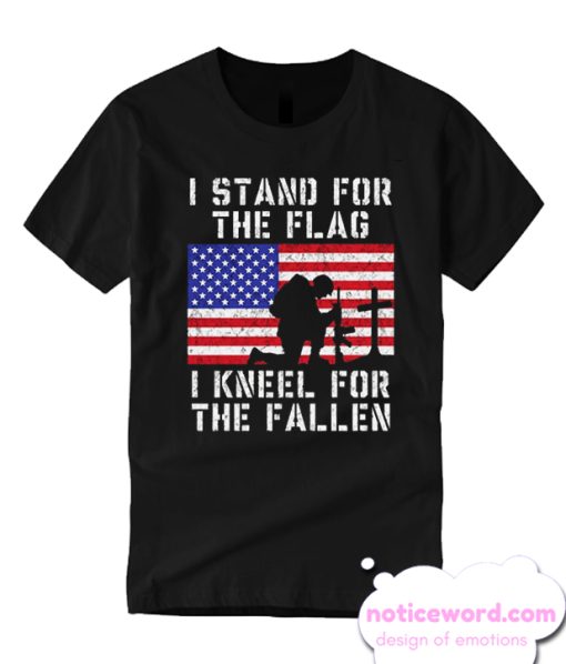 Veteran Gift USA American Flag - Stand For The Flag smooth Tshirt