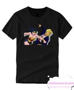 Wonder Woman Punching Donald Trump smooth T Shirt