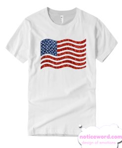 sequin american flag Light smooth T-Shirt