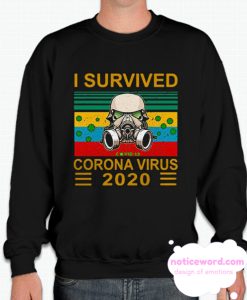 I survived Corona Virus 2020 Covid 19 sunset Sweatshirt