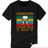 I survived Corona Virus 2020 Covid 19 sunset T shirt