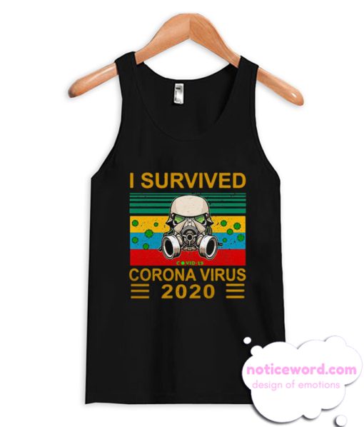 I survived Corona Virus 2020 Covid 19 sunset Tank Top
