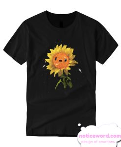 Sunflower In Space smooth T Shirt