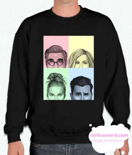 The Schitts Creek Colorful Cast smooth Sweatshirt