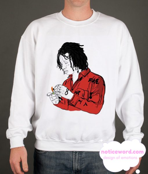 Trippie Redd Love Scars White Sweatshirt