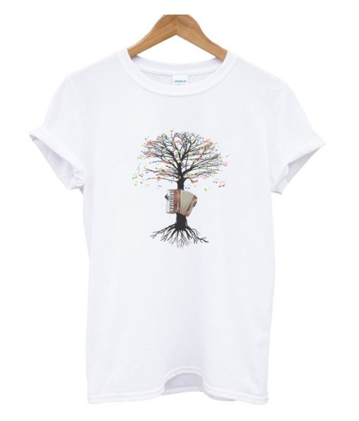 Accordion Musical Tree DH T Shirt