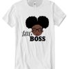 African American Black Girl Little Boss Afro Puffs DH T shirt