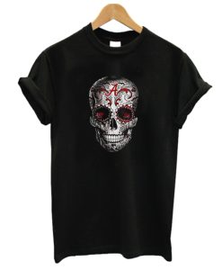 Alabama Crimson Skull flower DH T shirt