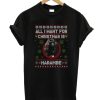 All I want for Christmas Harambe Unisex adult DH T Shirt