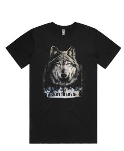 Alpha Wolf and Pack Black DH T Shirt