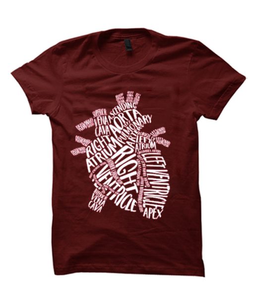 Anatomical Heart DH T Shirt