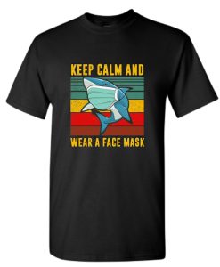 Baby Shark keep calm and wear a face mask vintage DH T Shirt