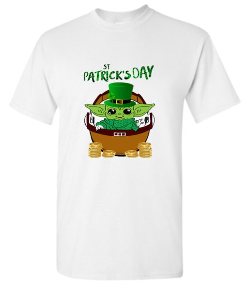 Baby Yoda The Mandalorian Happy St Patrick's Day DH T Shirt