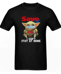 Baby Yoda face mask hug Save-A-Lot I can’t stay at home DH T Shirt