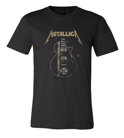 Black Metallica Hetfield Iron Cross DH T Shirt