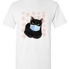 Black cat face mask DH T Shirt