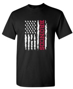 Broncos Football, American Flag DH T-Shirt