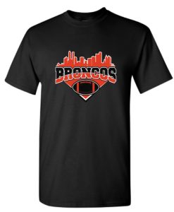 Broncos Football Skyline Football Team DH T Shirt