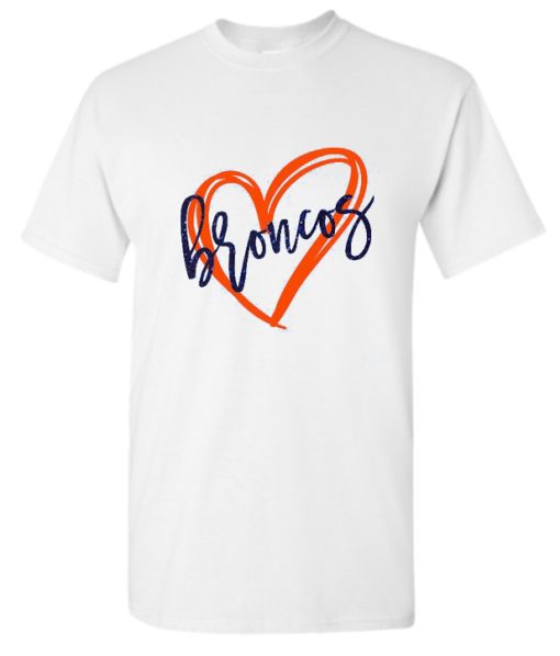 Broncos Heart DH T-Shirt