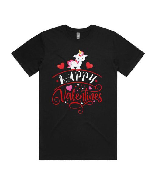 Happy Valentine Day unicorn DH T Shirt