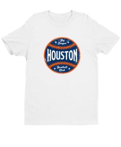 Houston Retro Big League Baseball - White DH T-Shirt