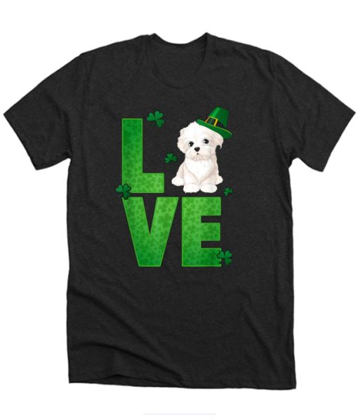 Love Irish Maltese Shamrock St Patrick's Day DH T-Shirt