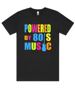 Powered by 80's Music DH T Shirt