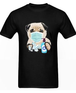 Pug Dog Lover Face Mask Gift DH T-Shirt