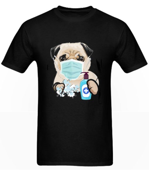 Pug Dog Lover Face Mask Gift DH T-Shirt