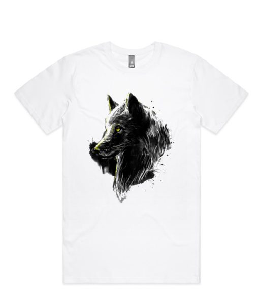 black sumi wolf DH T Shirt