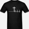 christian with cross heartbeat DH T Shirt