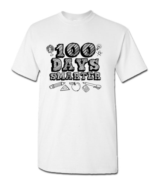100 Days Smarter Funny 100 Days Of School DH T Shirt